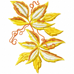 Leaves Embroidery Design 9
